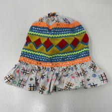 Native American Seminole Miccosukee Patchwork Handmade Tic-tac-toe Child Cap 94