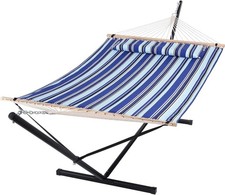 SUNCREAT Free Outdoo Hammocks with Stand Person Heavy Standing Two Hammock Duty,