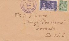 St. Vincent: 1937: posted on high sea, to Grenada