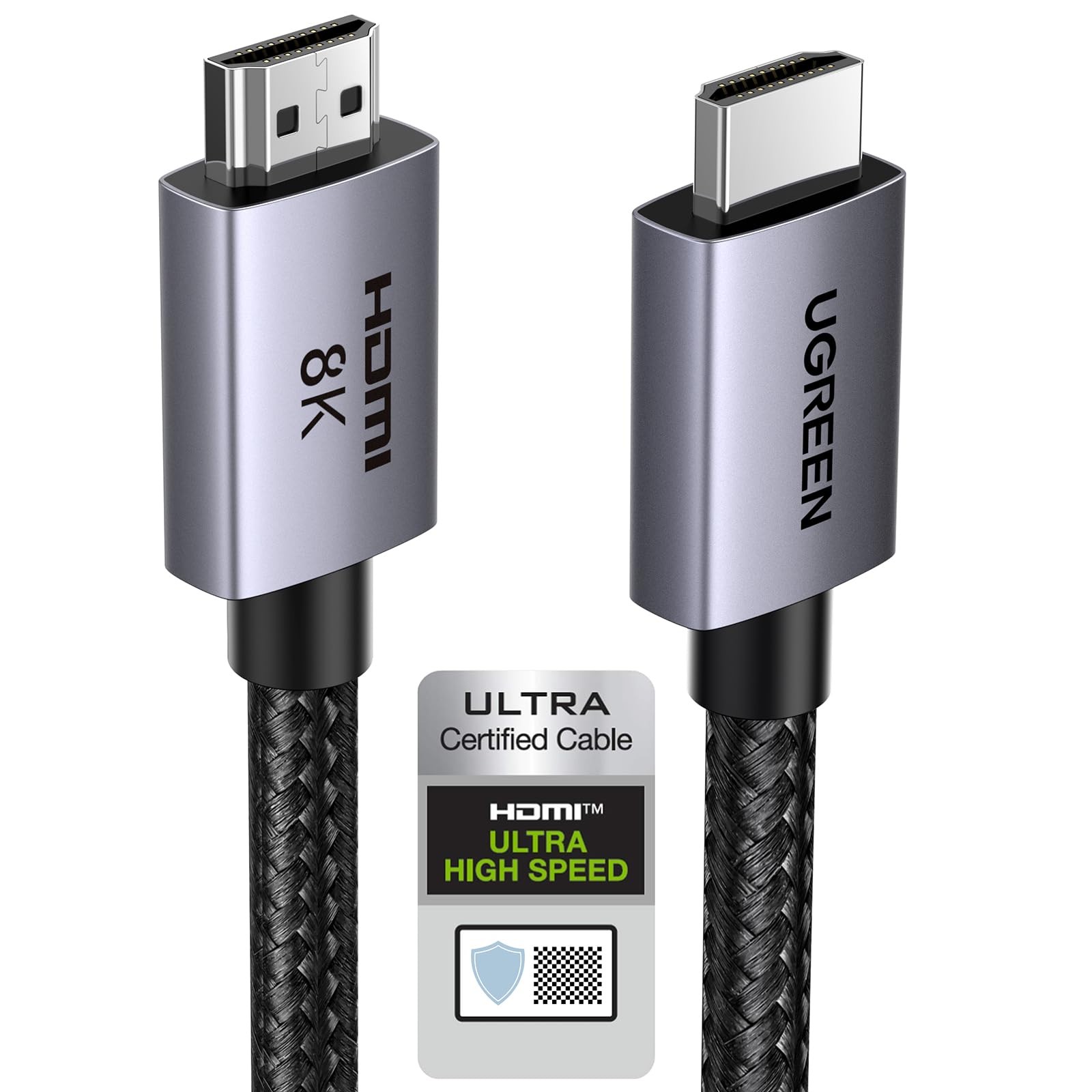 UGREEN HDMI 2.1 Cable Certified 10K 8K 4K 1440P@240/165/120Hz eARC HDR Dolby Vis