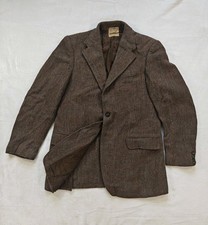 Vtg Harris Tweed Jacket Mens 42 Wool Herringbone Jacket Holland