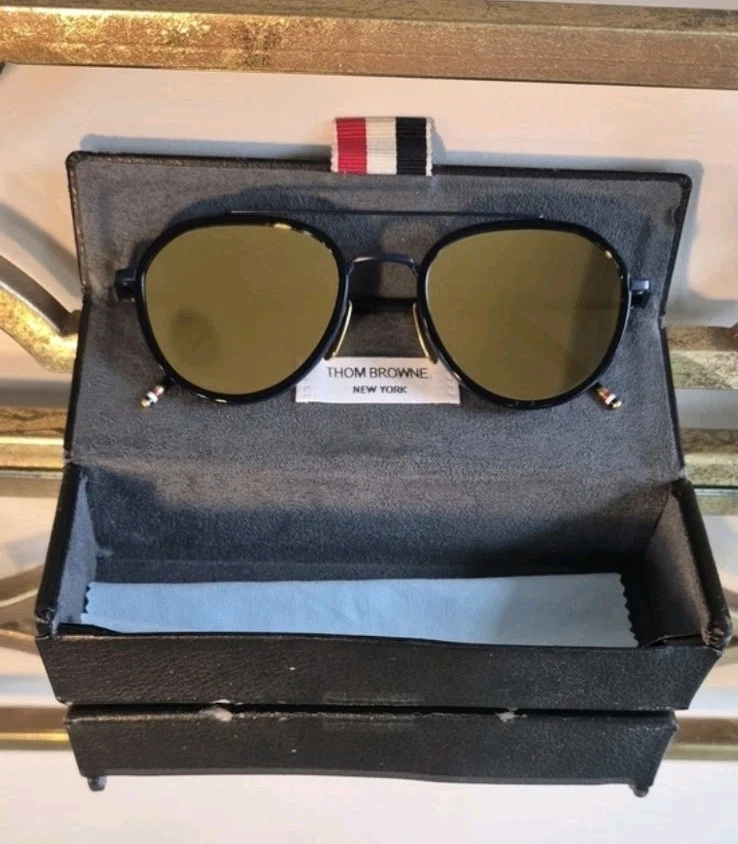 Thom Browne Gold Anti-Reflective Sunglasses for Men for sale | eBay