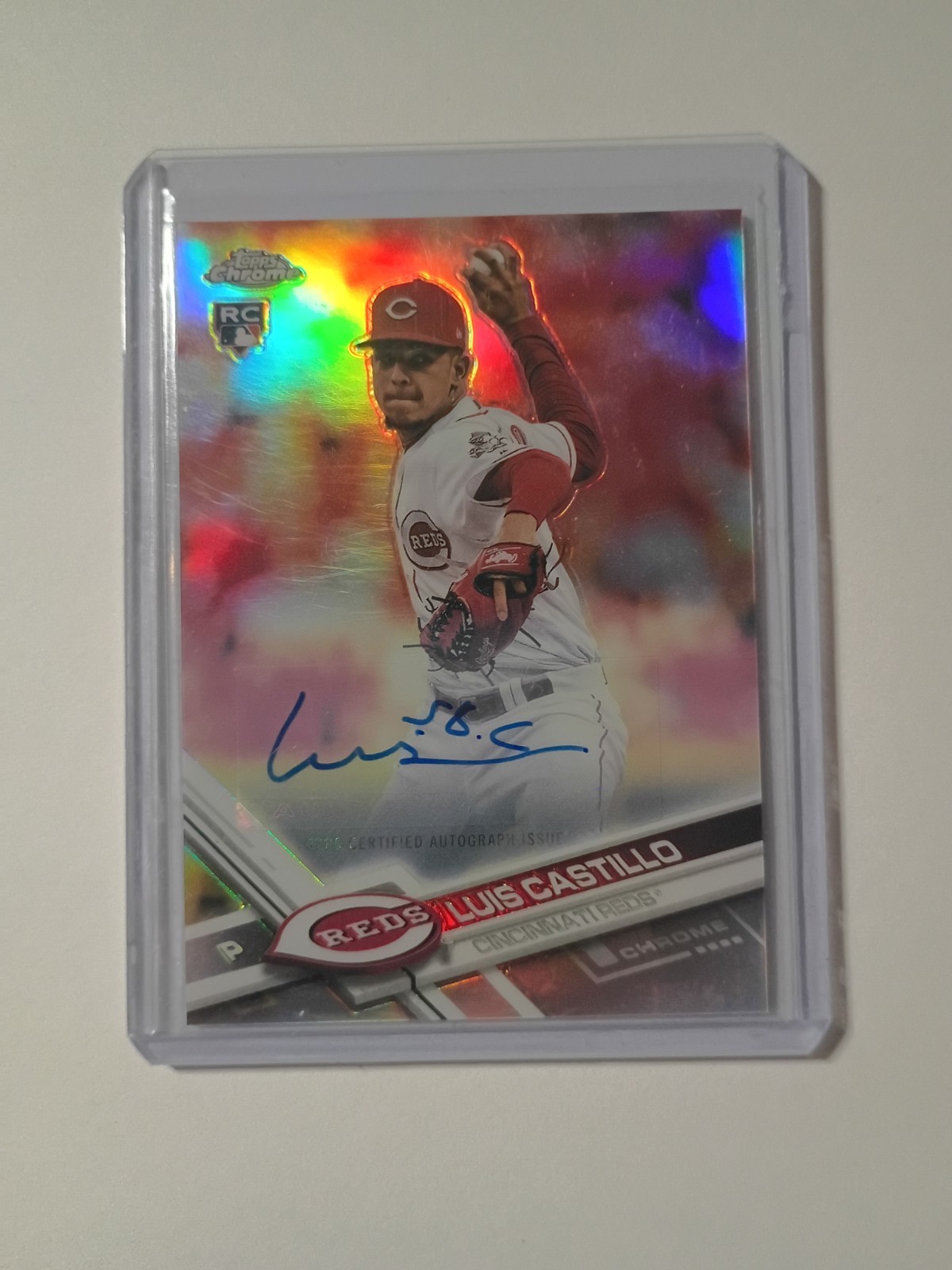 2017 Topps Chrome Update - Luis Castillo #HMT63 Refractor Autographs (AU, RC)