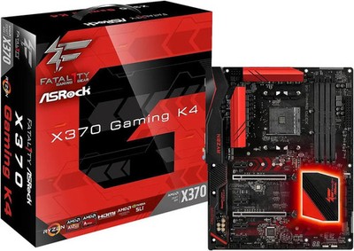 ASRock Fatal1ty X370 Gaming K4 AM4 Promontory SATA 6Gb/s USB 3.1 AMD Motherboard