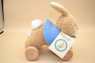 Eden Peter Rabbit Pull Toy Plush with Tags Beatrix Potter