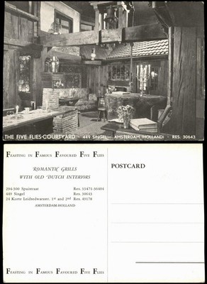 Amsterdam Amsterdam Restaurant ROMANTIC GRILL WITH OLD DUTCH INTERIORS 1960