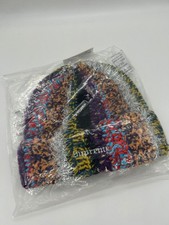 Supreme Tinsel Stripe Beanie Multicolor oos hype