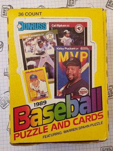 1989 Donruss Baseball Wax Box | 36 Packs | Ken Griffey Jr Rookie Year