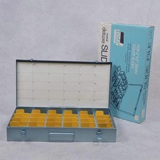 Vintage Logan Metal Deluxe Slide File No 200 for 2x2 35mm Color Slides Holds 750