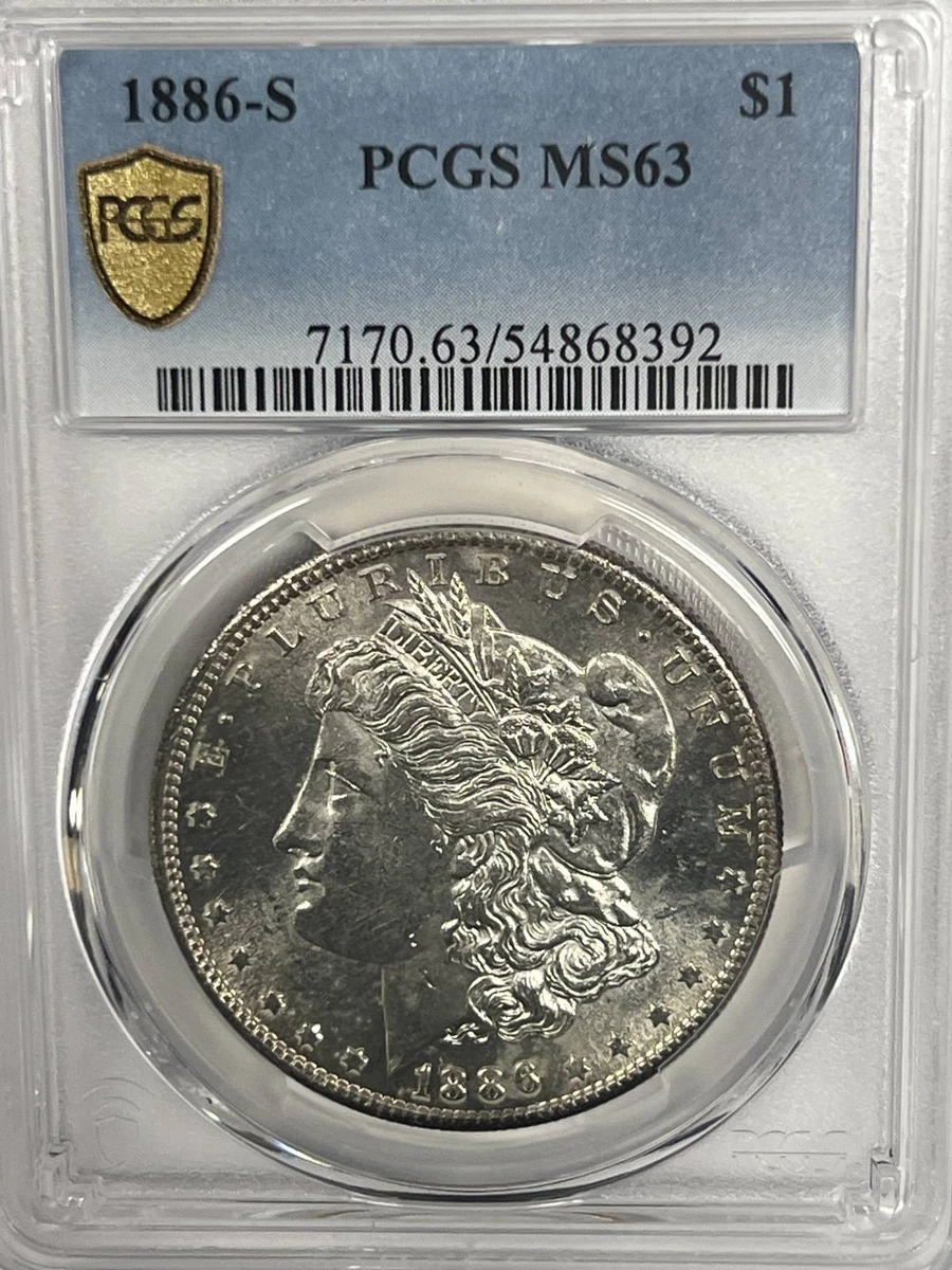 MS 63 Graded 1886 Year Morgan US Dollars (1878-1921) for sale | eBay