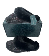 New EMU Australia Jolie Galaxy Sheepskin Slip-on Slipper Women's Size 9 US Black