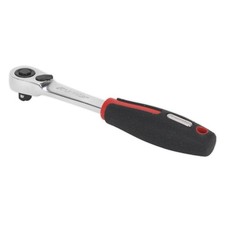 Image of 1x Sealey Ratchet Wrench 1/4"Sq Drive 72-Tooth Flip Reverse Platinum Series
