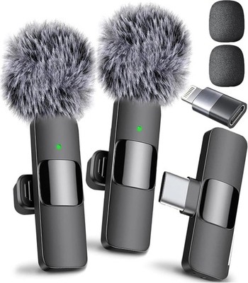 Mini Mic Pro Latest Model - Wireless Mini Microphone for iPhone, iPad, Androi...