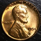 1954 Lincoln Wheat Penny BU 1c US Coin Philadelphia Mint
