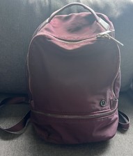 lululemon Backpack Purple Womens Bag City Adventurer Adjustable Pre-loved UK