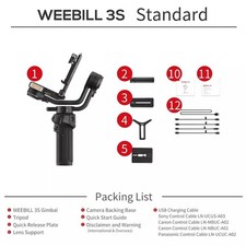 Zhiyun Weebill 3S 3-Achsen Gimbal-Stabilisato...