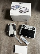 DJI Mini 3 Drone Fly with RC Controller - Grey Hardly Used 128gb Sd Card