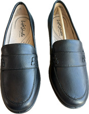 NIB LifeStride Womens 6.5M Nico Black Leather Soft System Comfort Loafers