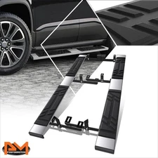 For 18-23 GMC Acadia 6.5" Polished Side Step Pads Nerf Bar Flat Running Boards
