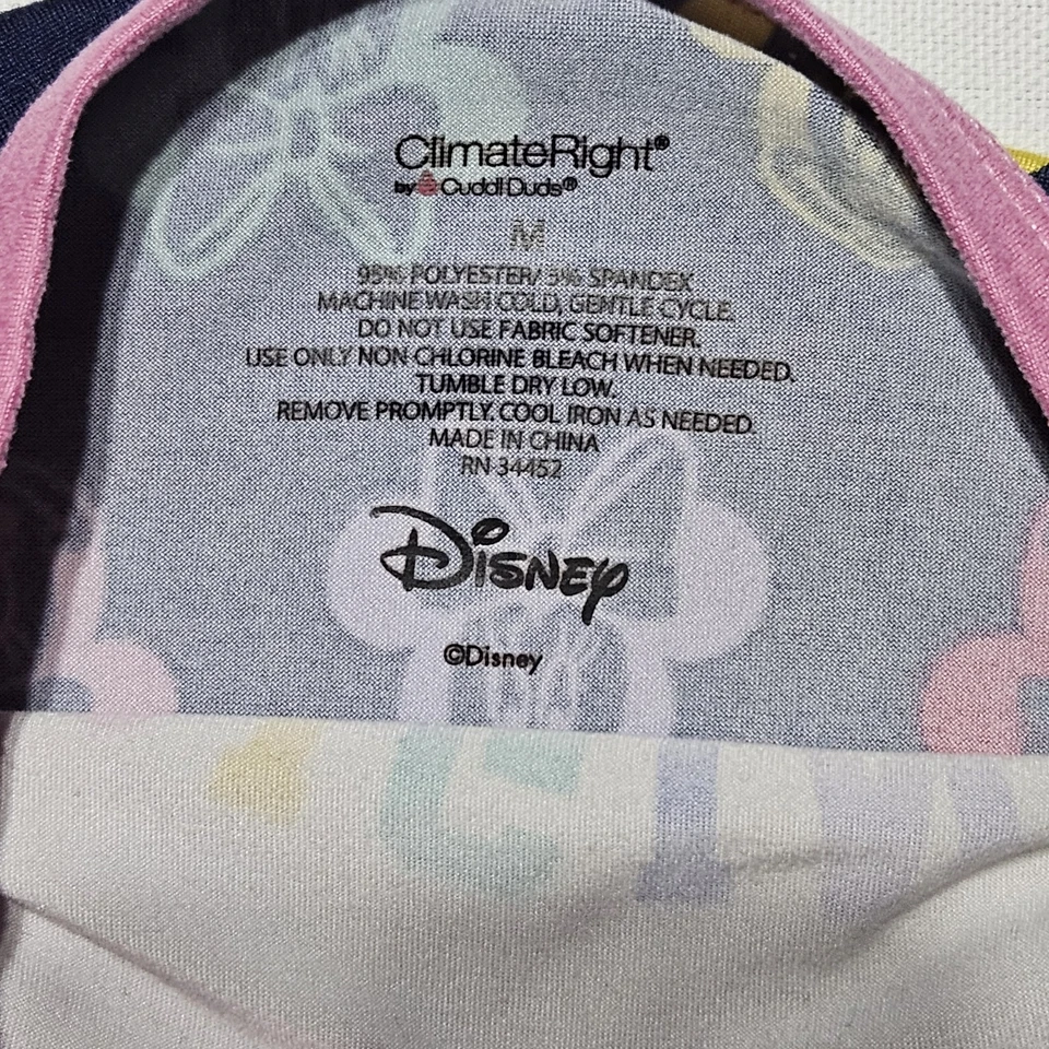 Conjunto de ropa interior térmica para top y pantalón de poli spandex Minnie Mouse talla M Foto 3 de 4