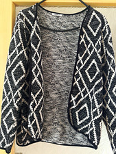 Only Damen Strickjacke Cardigan M schwarz/wei...
