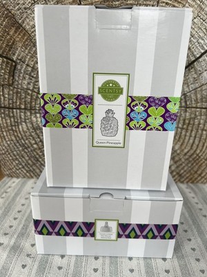 Scentsy elektrische Miniduftlampe mit Tischbase Queen Pineapple Ananas Neu OVP