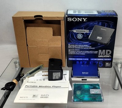 Sony Walkman MZ-E75 Portable MD Player Compact MiniDisc Blue