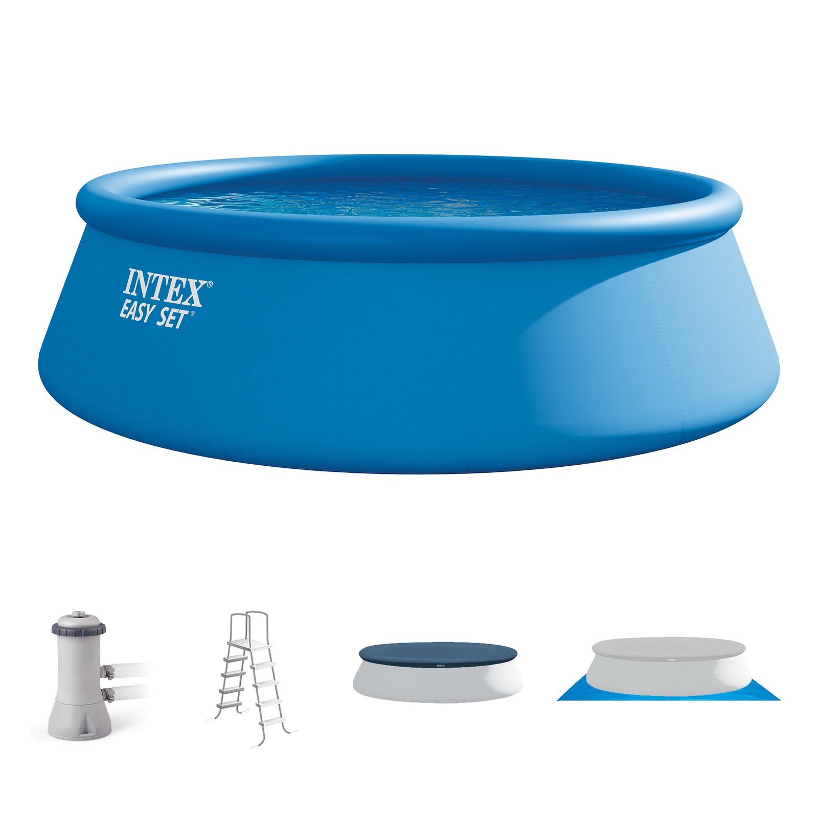Intex 15' x 48" Inflatable Easy Set Above Ground Swimming Po