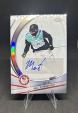2026 MAC FOREHAND TOPPS OLYMPICS CHROME AUTO REFRACTOR