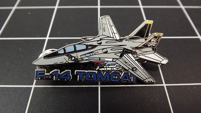 BRAND NEW Lapel Pin ''F-14 TOMCAT'' ENAMELED LIFETIME GUARANTEE 2'' WIDE