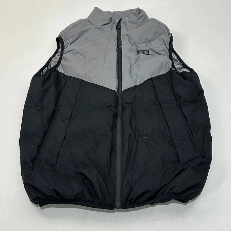 Heated Vest Men's Black Gray USB Powered 7.5W Size L