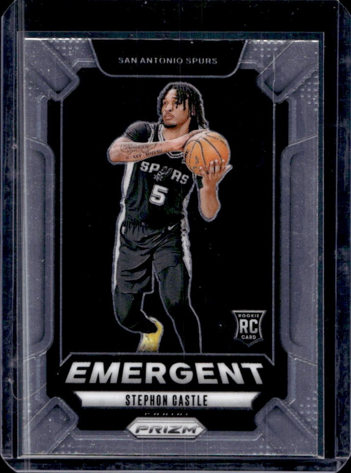 2024-25 Prizm Stephon Castle Emergent RC Rookie #29 Spurs