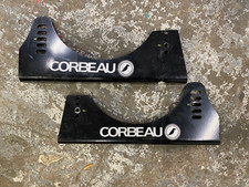 Corbeau Black Aluminium Seat Mounts Used Pair Track Car Race Car Corbeau Black Aluminium Seat Mounts Used Pair Track Car Race Car