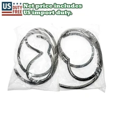 Fit 84-16 Land Rover Defender 90 110 130 Front Door Weatherstrip Rubber Seal Set