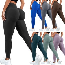 Womens Impact Leggings Scrunch Butt Lift Mid Low Waist Compresson Gym Yoga Pants