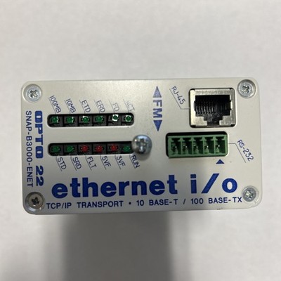 OPTO 22 SNAP-B3000-ENET Ethernet I/O Module. New With Out Box