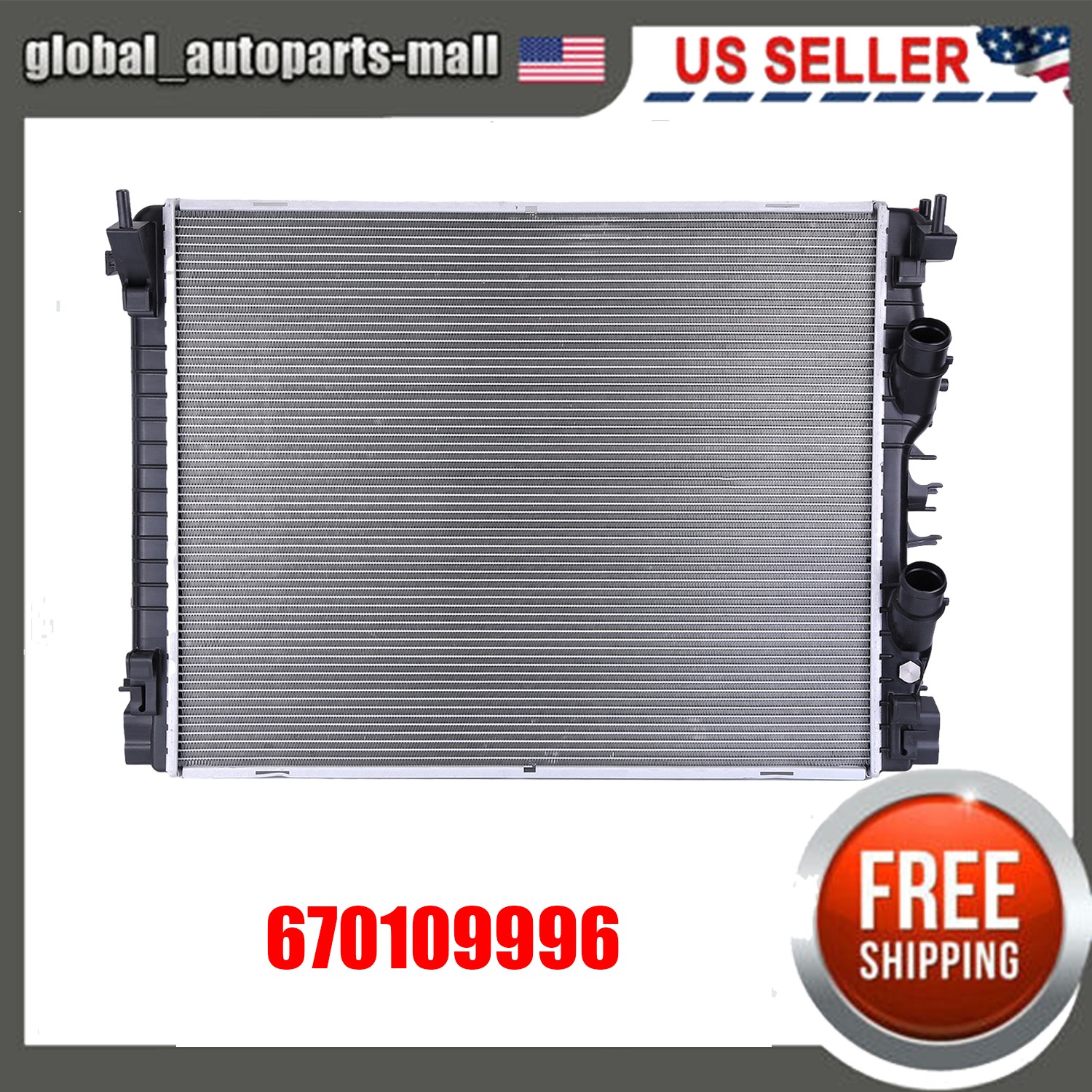 Upgraded For Maserati Ghibli Levante Quattroporte Water Radiator 2014-2020 USA