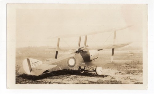 WWI RFC Sopwith Triplane Fighter 2.75x4.5 Vintage 1940-50s Photo