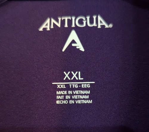 NFL Minnesota Vikings Mens Purple Polo Golf Shirt 2XL by Antigua EUC - Picture 4 of 4