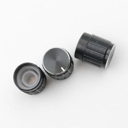 100Pcs Black 15x17mm Aluminum Alloy Potentiometer Control Volume Knobs - Picture 2 of 4