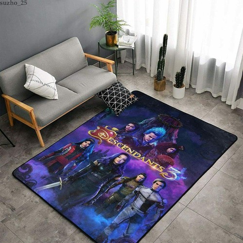 Descendants Soft Area Rugs Living Room Anti-Skid Area Rugs Floor Mats Carpets - Picture 2 of 20