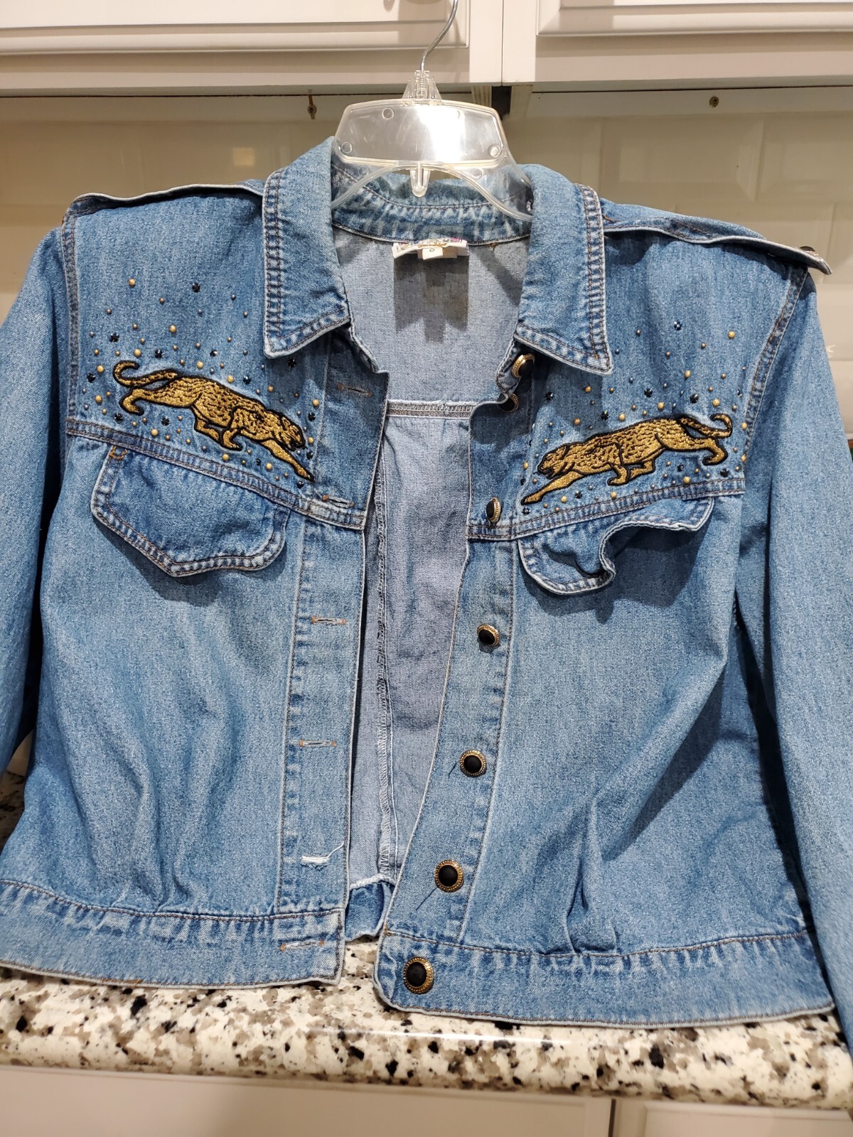 Vintage Monique Fashions Blue Jean Denim Jacket J… - image 2