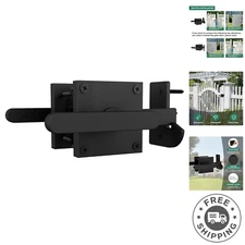 Heavy-Duty Black Double Side Gate Latch for Left Inswing Gates - Durable Design
