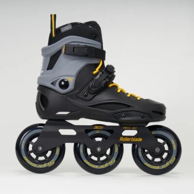Rollerblade Inline Skates RB 110 3WD Größe UK8 EU42 SCHWARZ/SAFRAN GELB