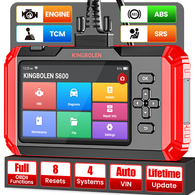 NEU KINGBOLEN S600 Profi KFZ Diagnosegerät Auto OBD2 Scanner TPMS EPB SAS ABS