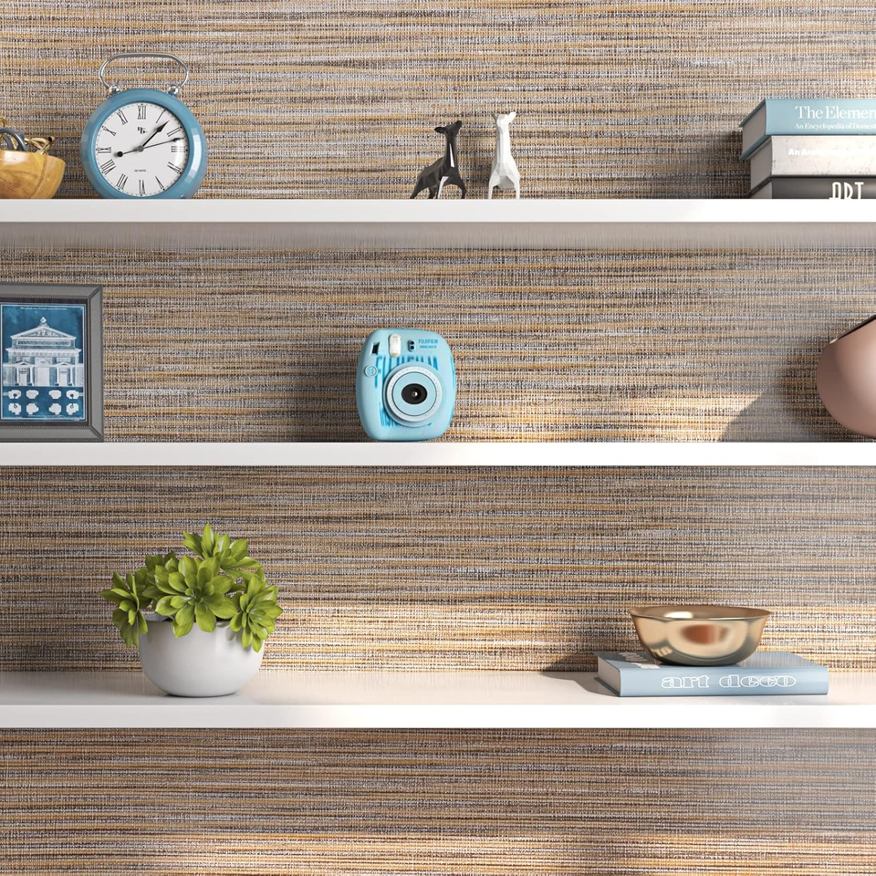 Grasscloth Wallpaper Peel and Stick Grass Cloth Fabric Wall Paper Self