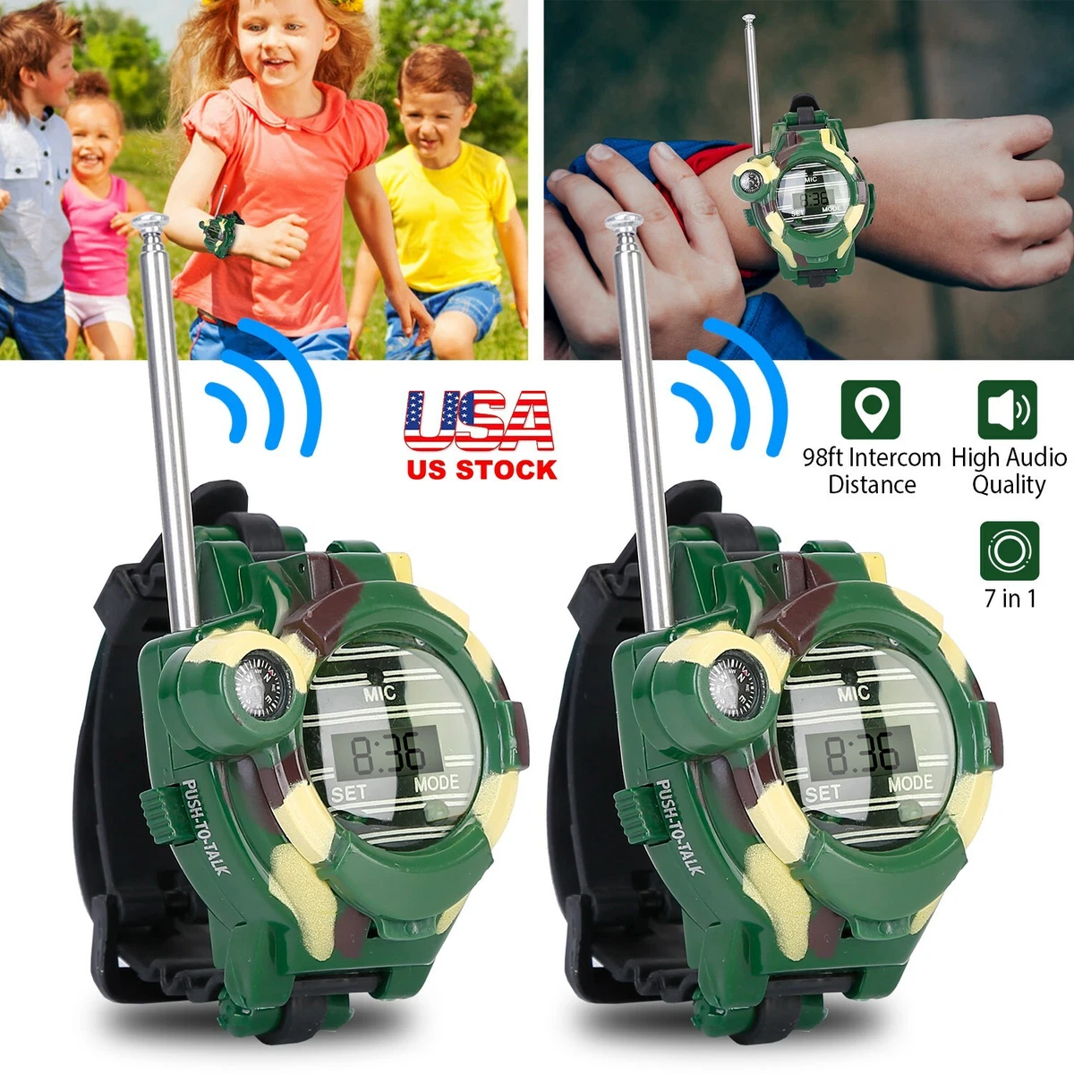 muerto Unir Ceniza Walkie Talkies Watch Toys Two-Way Long Range Transceiver w/ Flashlight Kids Gift | eBay muerto Unir Ceniza Walkie Talkies Watch Toys Two-Way Long Range Transceiver w/ Flashlight Kids Gift | eBay