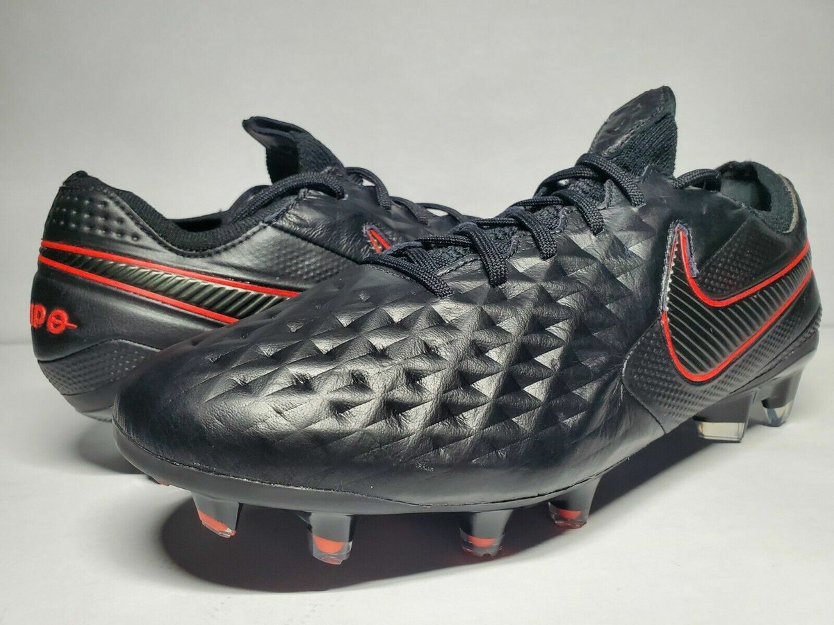 Nike Tiempo Legend 8 Elite FG ACC Cleats Soccer Black/Red
