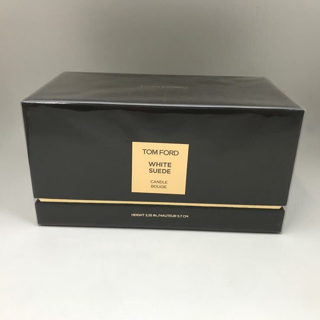 TOM FORD White Suede Candle Bougie Height 2.25in NEW IN BOX eBay