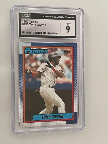 CERTIFIED MINT CONDITION TONY GWYNN!  1990 Topps #730 CGC Graded 9